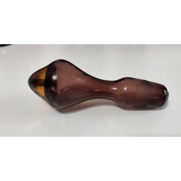 Vintage Decanter Cordial Set with 6 Shot Glasses Amethyst Purple and Gold Gilt - Picture 4 of 10